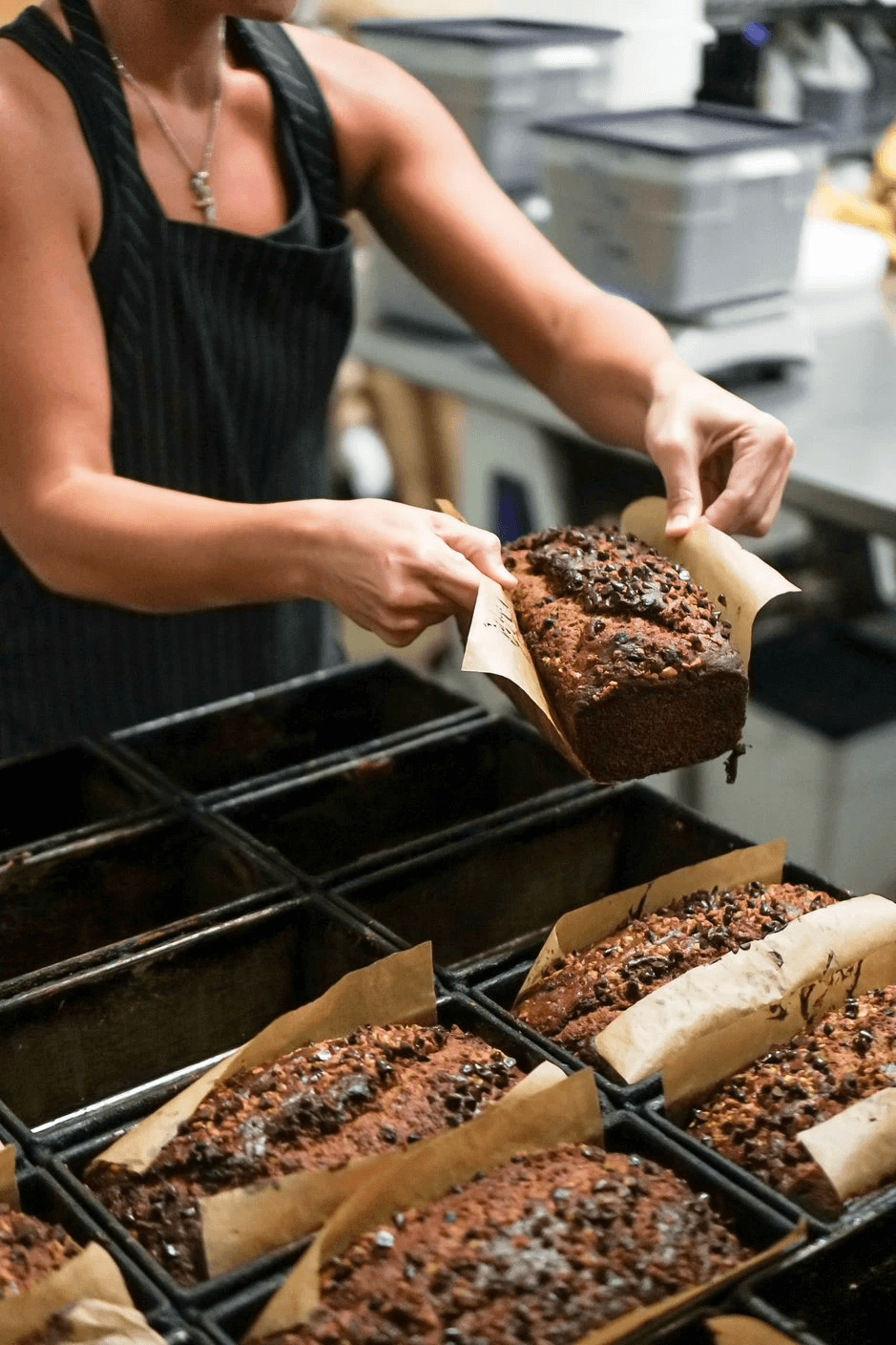 A working commercial kitchen